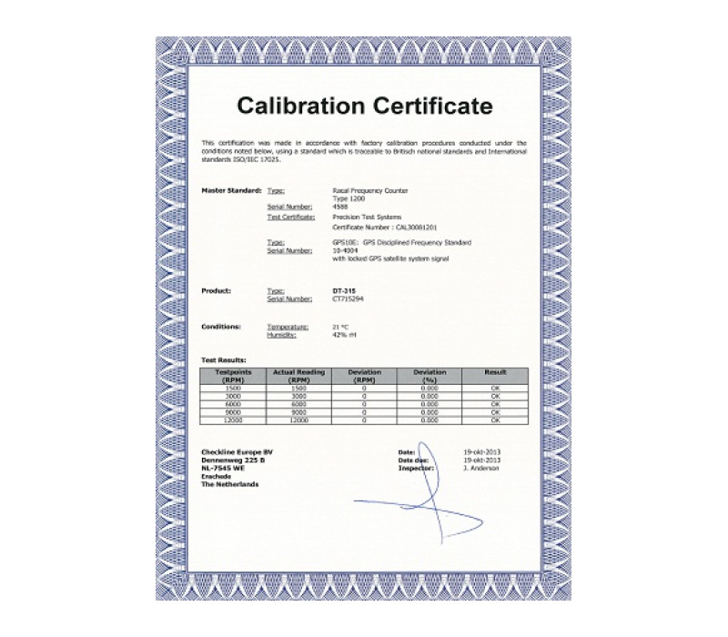 Cic-Strobe Kalibrierung Stroboskop