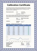 Cic-Thickness  Kalibrierung Dickenmessgerät