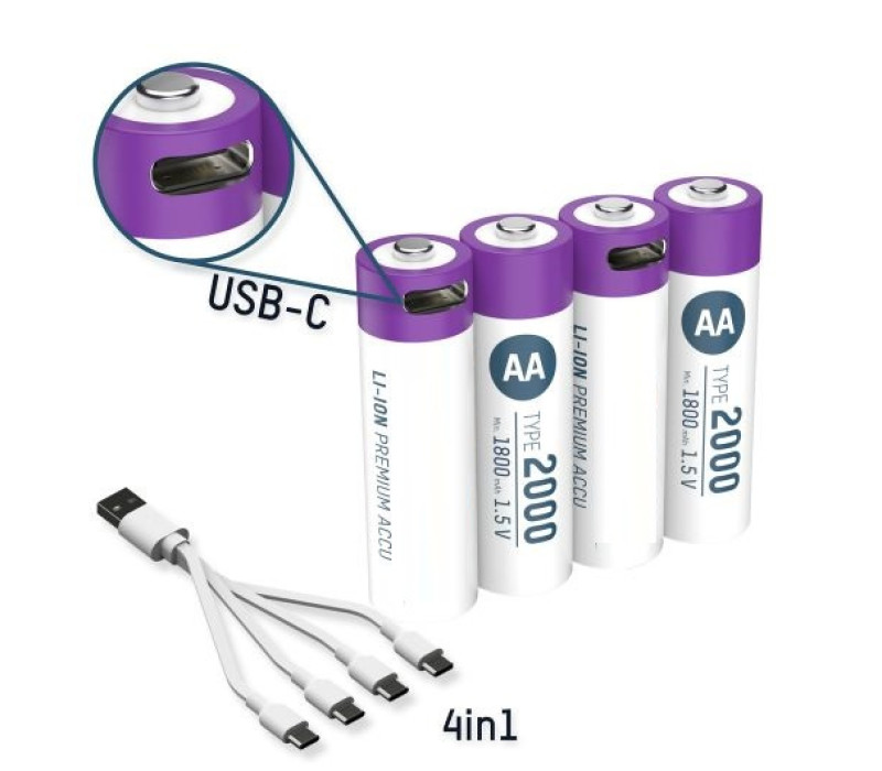 Produkt: Li-Ion Rechargeable AA Batteries