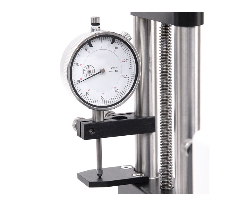 Optionale ES001 25mm / 1" Zifferblatt-Fallanzeigeoption. Ein Satz von Halterungen ist auch ohne Anzeige erhältlich