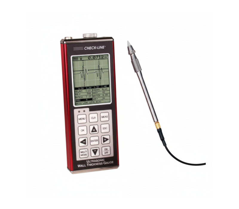 Checkline Europe's TI-PVX Ultraschall-Wanddickenmessgerät mit Verzögerungsleitungs Bleistiftsonde