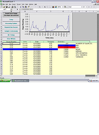 SW-1 Datenerhebungssoftware für Kraft- & Drehmomentmesser