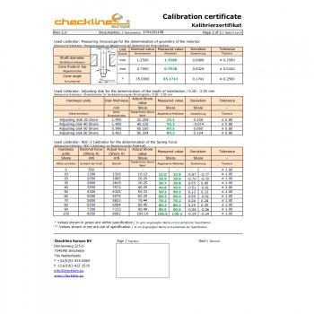 Cic-Duro Durometer / Härteprüfer Kalibrierung