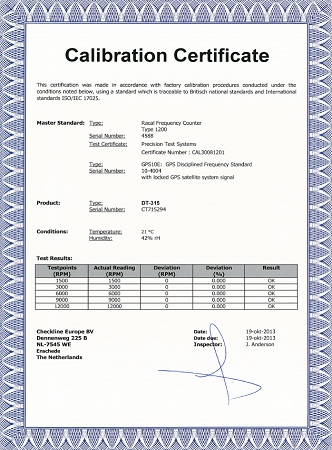 Cic-Tacho Kalibrierung Tachometer