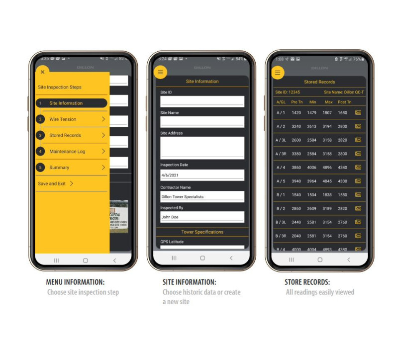 CTM2-T Seilspannungsmesser Smartphone App