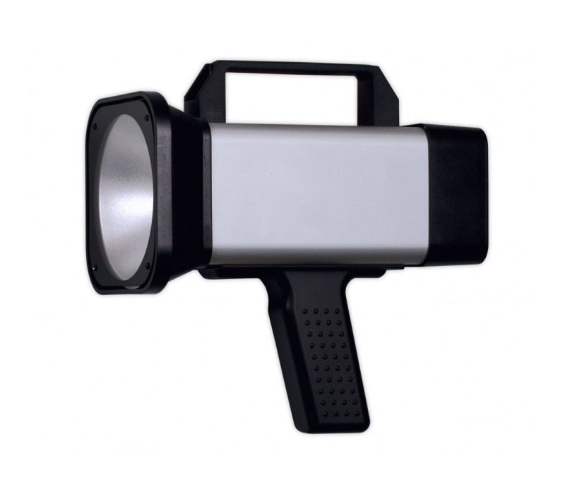 DT-735 Stroboskop Seitenansicht mit beiden Griffen montiert