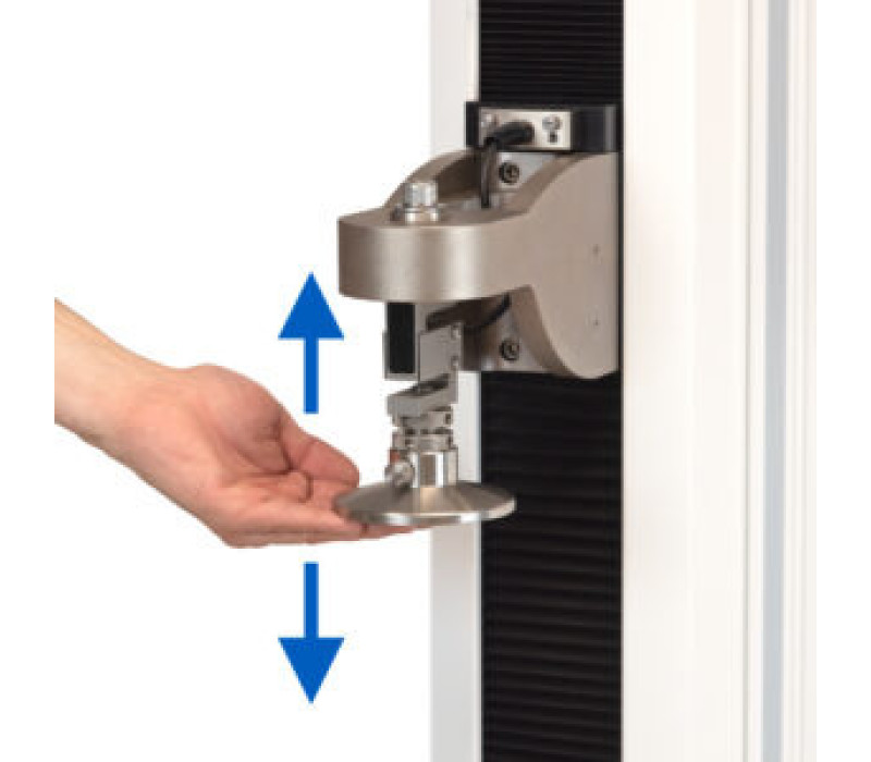 
Mit der innovativen FollowMe®-Funktion von Mark-10 kann der Benutzer den Kraftsensor drücken und ziehen, um den Querträger manuell zu bewegen. Die Funktion reagiert schnell genug für schnelle Positionierung sowie Feineinstellungen.