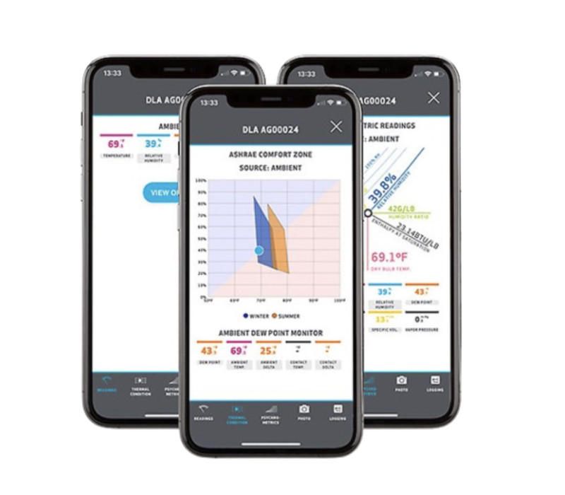 Tramex-App für Feuchtigkeitsmesser